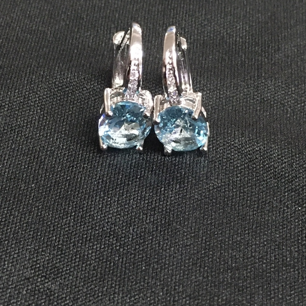 Moonrocy women’s blue earrings - Picture 4 of 8